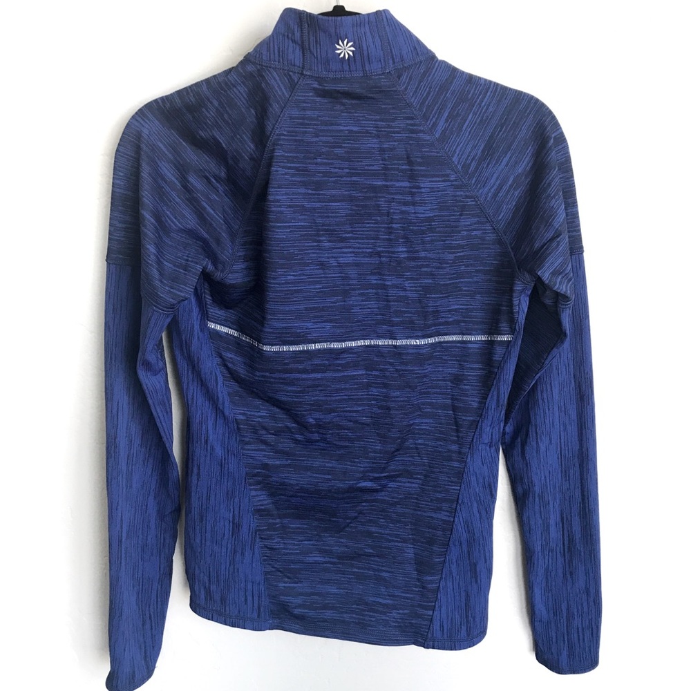 SOLD Athleta | Half Zip Jacket Pullover Blue/Black - Picture 2 of 7